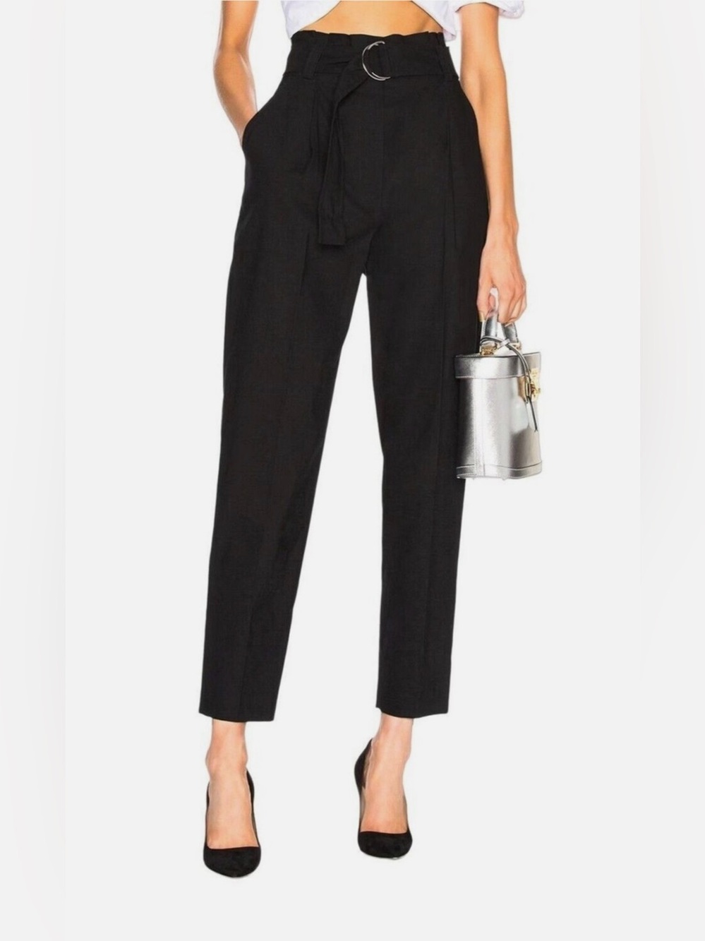 A.L.C. Black Cropped Tailored Ankle Pants women’s size 8